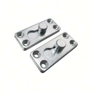 Deux-en-un petit crochet de lit à ongles de torsion 62.5mm connecteur de prise de lit épaissi matériel de meubles en métal en fer pour salle de bain et salle à manger - Product Image 6