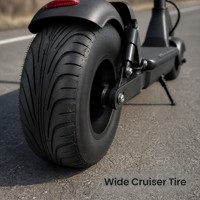 Pneu de scooter électrique 225 40 10 large, pneu arrière de remplacement en caoutchouc pour cyclomoteur de style Harley, roues pour trajets urbains
