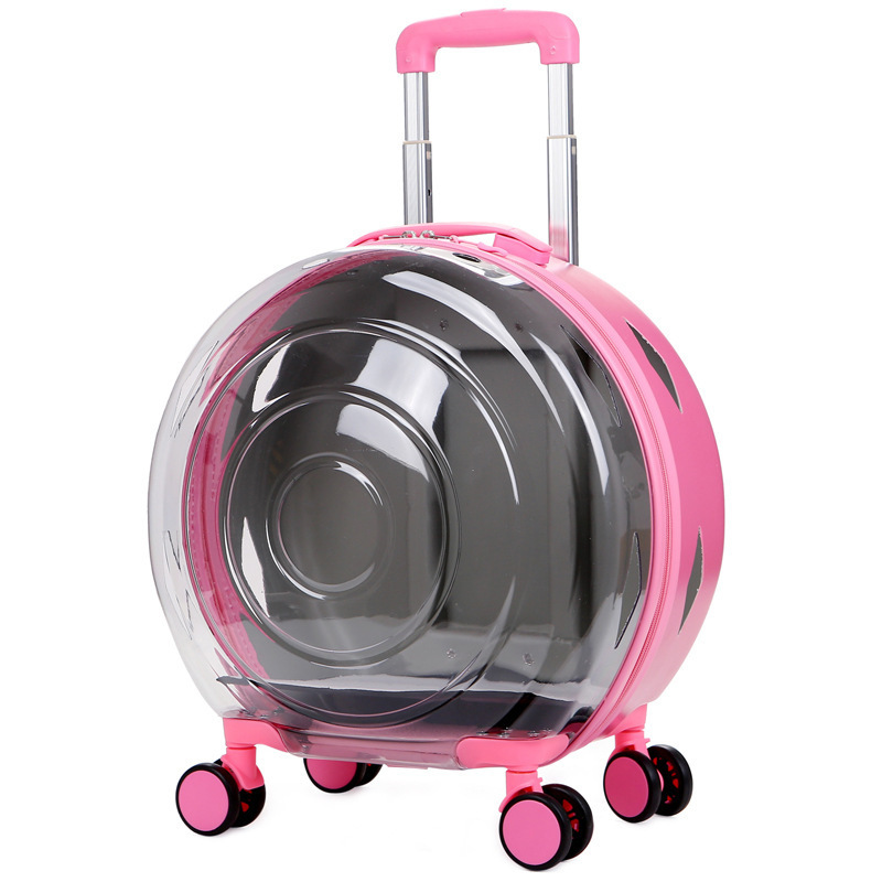 Caja de burbujas-rosa semitransparente