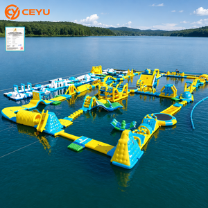 <span class=keywords><strong>Parc</strong></span> aquatique gonflable géant Ceyu avec toboggans <span class=keywords><strong>et</strong></span> obstacles pour usage commercial en station balnéaire, prix d'usine - Product Image 1