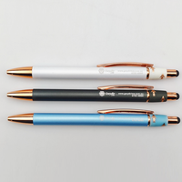 Stylo à bille en métal avec logo personnalisé, stylet rotatif