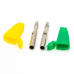 Jeu de sondes de test de connecteur banane 4mm borne de haut-parleur nickelée sondes verticales accessoires de fil d'interconnexion fiche banane - Product Image 3