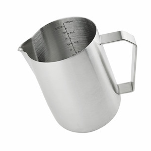 350 personalizzato di fabbrica/600ml beccuccio tagliente Barista Latte Art caffè <span class=keywords><strong>Espresso</strong></span> fumante in acciaio inossidabile 304 brocca di schiuma per Latte - Product Image 1