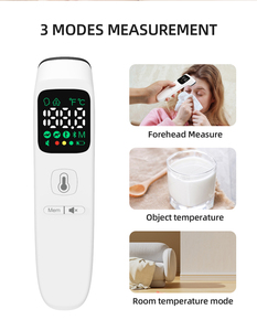 Thông Minh Im Lặng Chế Độ Trán Nhiệt Kế Cho Ban Đêm Sử Dụng Không <span class=keywords><strong>C</strong></span>ó Tiếng bíp Âm Thanh & Phát Sáng Màn Hình LCD Điện Nguồn Điện Cho Trẻ Em - Product Image 3