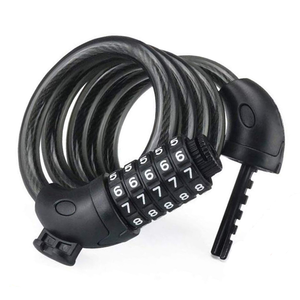 Candado con contraseña para bicicleta, bloqueo <span class=keywords><strong>de</strong></span> Cable <span class=keywords><strong>de</strong></span> combinación <span class=keywords><strong>de</strong></span> 5 dígitos para accesorios <span class=keywords><strong>de</strong></span> ciclismo, piezas <span class=keywords><strong>de</strong></span> repuesto para bicicletas y Scooters - Product Image 1