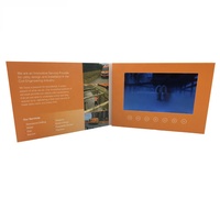 Cartes de vœux vidéo avec écran LCD HD IPS, cartes d'invitation vidéo, brochures vidéo avec design personnalisé, Cote 7 pouces, motif floral