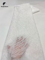 Vente en gros robe en maille tissu brodé floral nouveau tube de perles à fond en dentelle accessoires de vêtement non tissés pour mariage et sacs