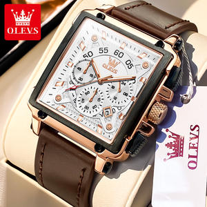 Olevs 9919 Low Moq Oem <span class=keywords><strong>Watch</strong></span> Logo Custom Relojes impermeables Hombres Business Fasion Correa de cuero Reloj de cuarzo de lujo para hombres - Product Image 6