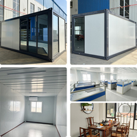 Casa Contenedor Modular Prefabricada Desmontable de 20 pies, Oficina Portátil Compacta para Uso en Exteriores