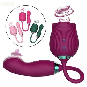 Vibratore a Forma di Rosa per Donne, Giocattolo Sessuale per Adulti di Alta Qualità a Basso Prezzo, Stimolatore per Seno - Product Image 5