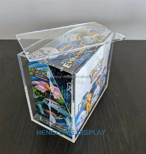2022 New design clear acrylic booster box acrylic best booster cards box organizer