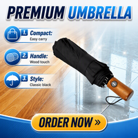 Parapluie de voyage coupe-vent automatique + 10 % plus grand, armature robuste, pliable compact, portable, pour adultes, femmes, hommes, sac à dos