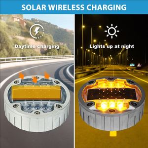 ไฟ LED ใต้ดินพลังงานแสงอาทิตย์ทำจากอลูมิเนียมหล่อขึ้นรูป IP68กันน้ำใช้กลางแจ้งสีสันสดใสใช้งานได้นาน - Product Image 5