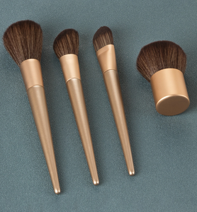 Juego de brochas de maquillaje baratas en color champán, juego de brochas de maquillaje personalizadas - Product Image 2