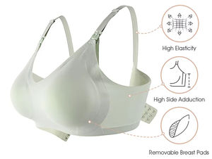 Venta al por mayor suave inalámbrico mujeres V cuello <span class=keywords><strong>lactancia</strong></span> madre sujetadores <span class=keywords><strong>dormir</strong></span> maternidad enfermería <span class=keywords><strong>sujetador</strong></span> - Product Image 2