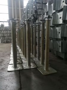Adjustable Construction Screw <strong>Jack</strong> <strong>Base</strong> Galvanized Steel <strong>Scaffolding</strong> <strong>Jack</strong> Nut Accessories Q235 <strong>20</strong>#Steel Material Steel Prop - Product Image 4