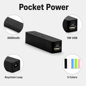Power Bank Portatile con Portachiavi per Regali Aziendali, Logo OEM, Batteria al Litio 18650, Caricabatterie 2600mAh, Power Bank 2000mAh - Product Image 2