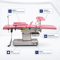 Table d'opération gynécologique électrique avec télécommande et dossier réglable pour chirurgie obstétricale hospitalière, usine OEM