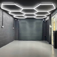 Luces de Trabajo LED Hexagonales Resistentes para Garaje, Taller y Estudio