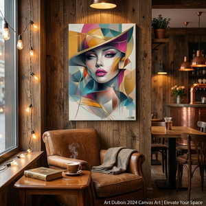 Pintura al Óleo de Retrato de Mujer Abstracta, Arte de Pared en Lienzo Colorido, Obra de Arte Moderna para Decoración de Sala de Estar - Product Image 5