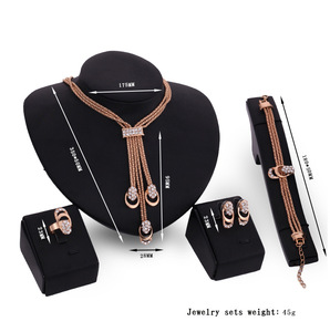 Go Party – ensemble de bijoux de mode africaine pour femmes, pampilles saoudiennes, plaqué or 18K, cristal de dubaï, ensemble de bijoux de mariage, accessoire de robe - Product Image 6