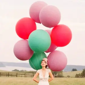 36 inch đầy màu sắc bóng bay cao su lớn Helium thổi lên bóng lớn đám cưới sinh nhật trang trí tiệc bóng lớn