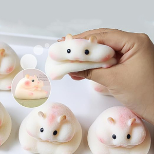 Jouets sensoriels à presser Kawaii, kit DIY fait main, jouet anti-stress pour filles, patte de chat en silicone floqué souple pour enfants - Product Image 1