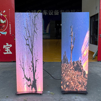 Écran d'affichage LED publicitaire extérieur P1.25 P1.53, affiche LED pliable intérieure P1.86 P2 P2.5 pour centre commercial