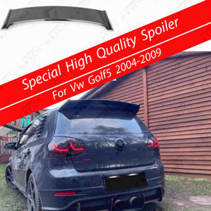 Aile supérieure ABS coffre de voiture fenêtre lèvre becquet en Fiber de carbone aileron de toit arrière pour <span class=keywords><strong>Volkswagen</strong></span> Golf 5 MK5 IV 2004-2008 - Product Image 2