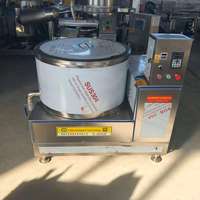 CE DJ50 Semi-automatische groentespinner centrifugale ontvettings- en ontwateringsmachine voor chips, friet, fruit en groenten