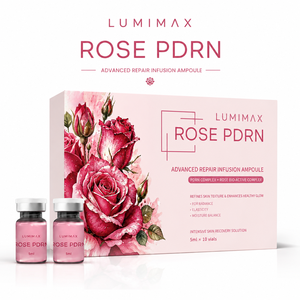 Nouveauté - Sérum pour le visage à la rose PDRN - Stimule la production de collagène - Retarde les signes du vieillissement - Mini flacon en verre - En stock - Product Image 2