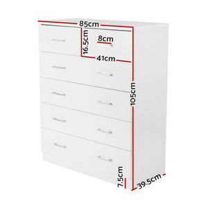 Coiffeuse style europé<span class=keywords><strong>en</strong></span>, 6 tiroirs avec commode, meuble rangement de chambre à coucher - Product Image 3