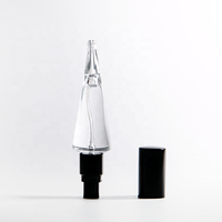 Flacon de parfum en verre plat en forme de dentifrice, rechargeable, à col vissé, petite capacité 10 ml