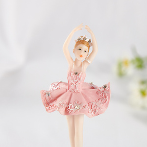 Vendita calda decorazioni per la casa regalo per ragazze in resina rosa bianco Ballerina <span class=keywords><strong>carillon</strong></span> all'ingrosso - Product Image 5