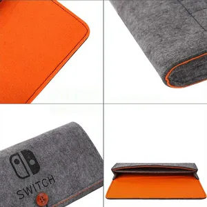 Sac de rangement Portable en feutre souple pour Nin Tendo <span class=keywords><strong>Switch</strong></span> Oled Console de jeu voyage pochette de transport téléphone housse de protection accessoires - Product Image 5