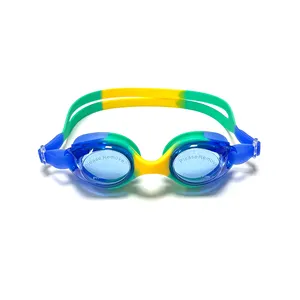 실리콘 어린이 수영 고글 여러 가지 빛깔의 야외 수영장 사용자 정의 어린이 수영 고글 눈 보호