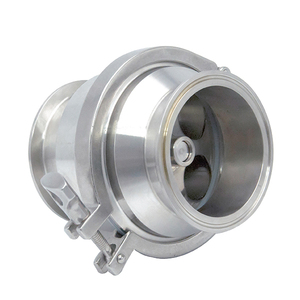 Vanne <span class=keywords><strong>anti</strong></span>-<span class=keywords><strong>retour</strong></span> à embouts à raccord rapide en acier inoxydable de qualité <span class=keywords><strong>sanitaire</strong></span> SS316L de 50,8 mm avec joint en silicone et ressort pour l'alimentation – Offre Spéciale - Product Image 6