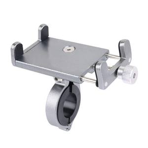 Soporte para teléfono de aleación de aluminio para bicicleta, bicicleta eléctrica, motocicleta, soporte para ciclismo, negro, titanio, rojo, azul, talla única - Product Image 4