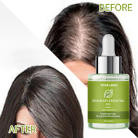 Huile capillaire concentrée à l'huile d'arbre à thé 30ml, formule réparatrice anti-pelliculaire, à base de plantes naturelles, marque privée