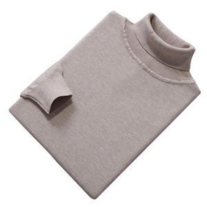 Suéter de <span class=keywords><strong>Cuello</strong></span> <span class=keywords><strong>Alto</strong></span> para <span class=keywords><strong>Hombre</strong></span>, Otoño/Invierno, Talla Grande, Corte Holgado, Tejido Cálido, Mezcla de Viscosa Sintética, Lavable a Máquina - Product Image 5