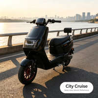 Low Noise Electric Scooter Motorcycle Stable Frame Energy Saving Adult EV Motorbike Electric Scooter Factory Direct Sale