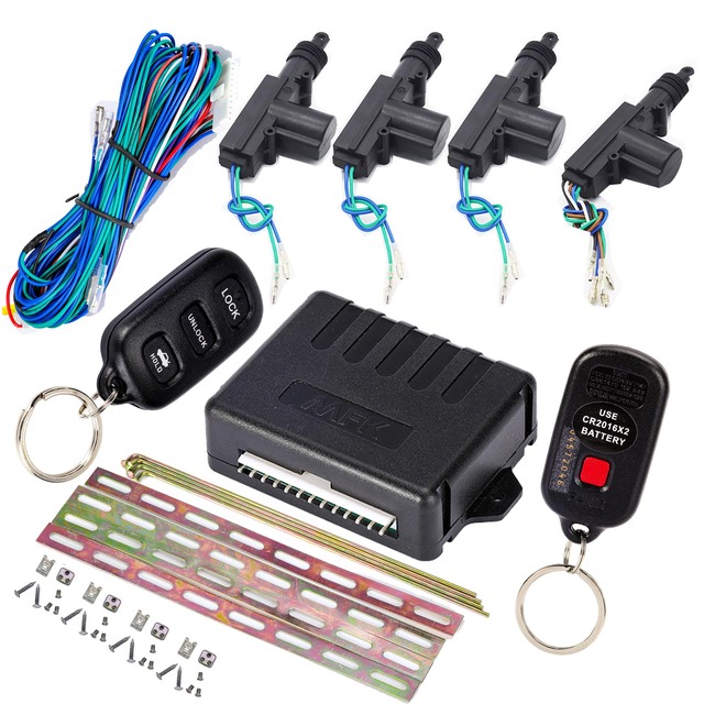 High Quality MFK5001 Remote Car Door Open Kit 360 Degree Rotation Actuators Remote Control Lock Unlocking Central Locking Kit