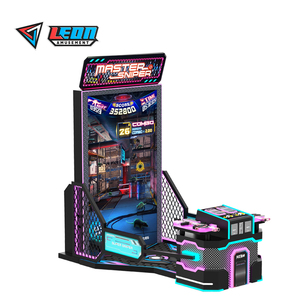 Prix d'usine Leon MASTER SNIPER 2 Joueurs Adultes Enfants Jeu de tir simulateur d'arcade intérieur en anglais avec lumières clignotantes en plastique - Product Image 2