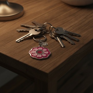 Multicolor Alloy Metal <b>Keyring</b> Fashion Luxury Style Multi-Color Printed Irregular Shape Anniversary Gift Taiwan Fashion Trend - Product Image 5