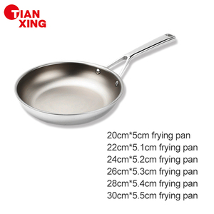 Sartén <span class=keywords><strong>de</strong></span> <span class=keywords><strong>Titanio</strong></span> <span class=keywords><strong>de</strong></span> 3 Capas Personalizada TIANXING, Sartén <span class=keywords><strong>de</strong></span> Acero Inoxidable para Inducción, Sartén <span class=keywords><strong>de</strong></span> <span class=keywords><strong>Titanio</strong></span> <span class=keywords><strong>100</strong></span>% Puro - Product Image 4