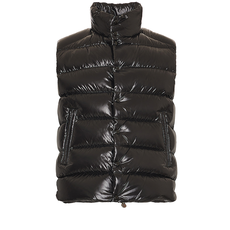 Twee-weg Ritssluiting En Snap Knoopsluiting Oem Winter Warm Bladerdeeg Mannen Vest