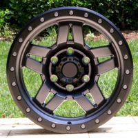 Jantes en aluminium robustes tout-terrain MOJIO 17 pouces 6061 en alliage forgé 4x4 SUV Camion Haute résistance Légères
