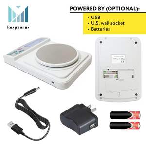 เครื่องชั่งดิจิตอล Eosphorus 1000 กรัม ความแม่นยำ 0.01 กรัม หน้าจอ LCD เครื่องชั่งน้ำหนักสำหรับห้องปฏิบัติการ ใช้สำหรับงานเคมี - Product Image 6