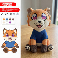 Jouets en peluche personnalisés, poupée en peluche douce et moelleuse, poulet aux yeux bouffis, cadeaux promotionnels pour restaurants/fast-foods, poupée en peluche personnalisée