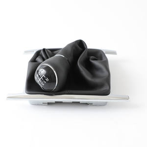 Couvre-poignée de levier de vitesses en cuir pour Volkswagen Amarok, boîte de vitesses manuelle 5 ou 6 vitesses, accessoire de voiture - Product Image 2